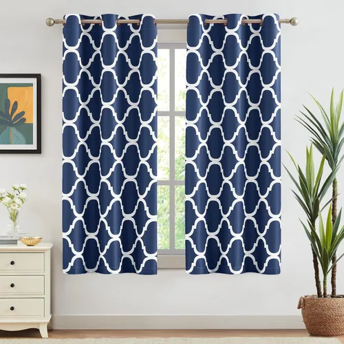 Vista 77 de Melodieux - Cortinas de bolsillo de moda marroquí para cocina, cafetería o baño, pequeñas ventanas