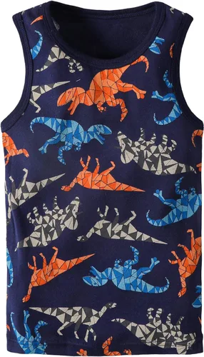 Vista 28 de Camisetas sin mangas de algodón suave para niños pequeños, paquete de 3