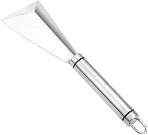 Vista 2 de MIXCUT Cuchillo para tallar frutas, decoración de platos de bricolaje, herramientas de tallado de forma triangular de acero inoxidable, cuchillo