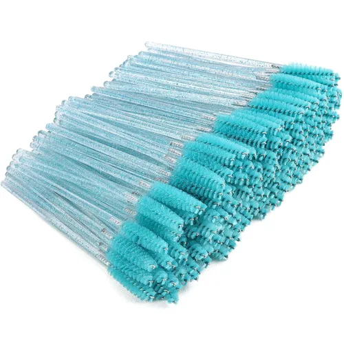 Vista 15 de Tbestmax 100 cepillos desechables para pestañas, varitas de rímel para extensión de pestañas de ojos, cejas y maquillaje, color rosa