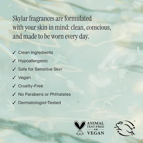 Vista 6 de Skylar - Perfume Isle Escape, Eau de Perfume, hipoalergénico y limpio, para mujeres y hombres, vegano y seguro, fresco, con notas de bergamota