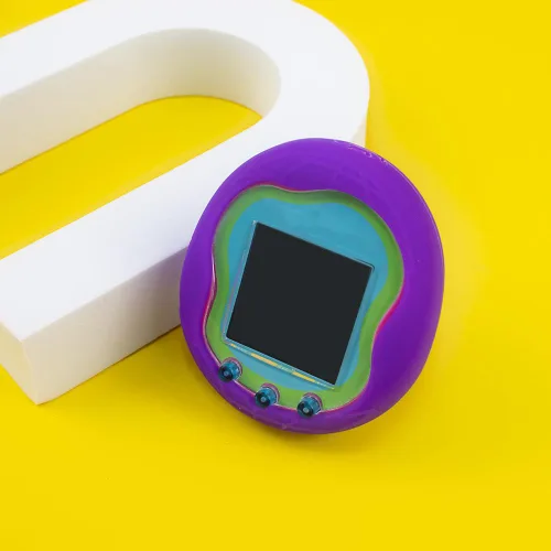 Vista 4 de Silicone Protective Case for Tamagotchi Uni (2023) Virtual Pet Machine, Soft Sleeve Cover Anti-Fall Anti-Scratch Pet Game Console Case with Finger