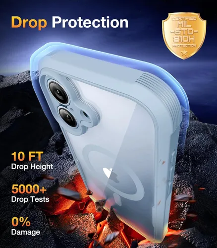 Vista 671 de DIACLARA - Funda transparente compatible con iPhone XR 6.1 pulgadas 2018