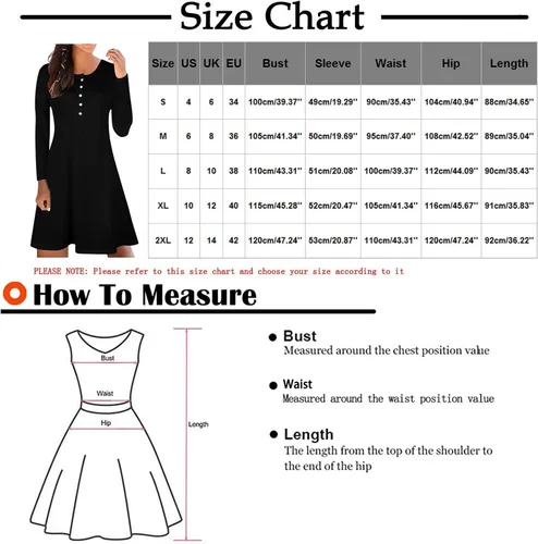 Vista 3 de UODSVP Womens Sundresses Casual Beach Casual Solid Color Fashion Slim Fit Round Neck Off Shoulder Long Sleeve Dress