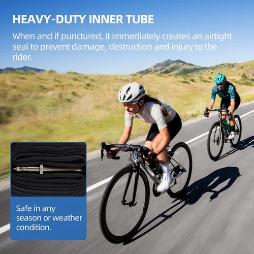 Vista 3 de AR-PRO Tubos para bicicleta de carrera 28 700x20-25C 700x32-47C, tubo interno 700C con válvula Presta Paquete de súper valor