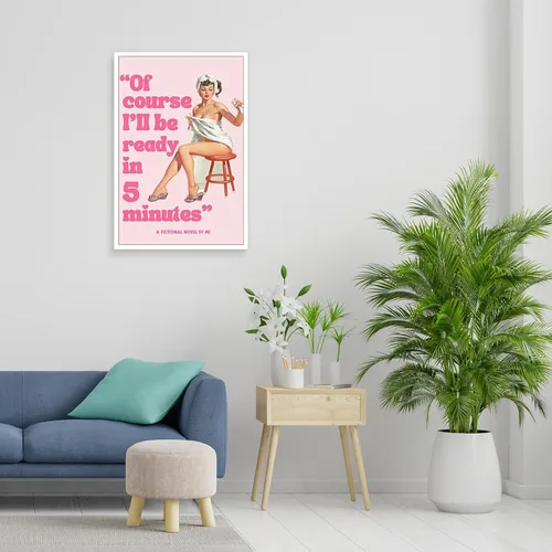 Vista 5 de Póster de pared de coqueta rosa de los años 70, diseño retro vintage de los años 70, póster estético de moda para habitación de adolescentes