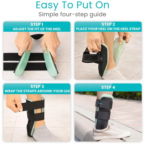 Vista 7 de Vive Estabilizador de estribo de tobillo – Estabilizador de gel de aire para esguince de tobillo, soporte para tendinitis para hombres y mujeres