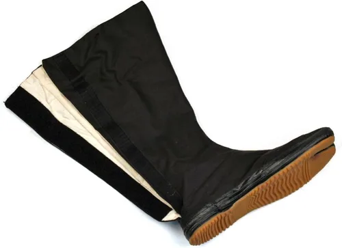 Vista 5 de Ace Martial Arts Supply Botas Ninja Tabi, Negro Jikatabi (Outdoor Tabi)