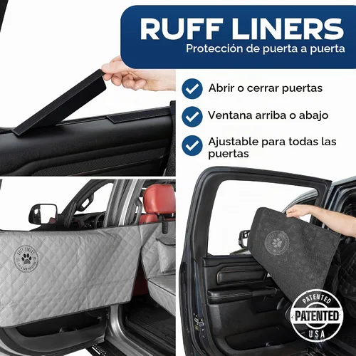 Vista 2 de Ruff Liners XL Back Seat Extender for Dogs - As Seen on Shark Tank Gris