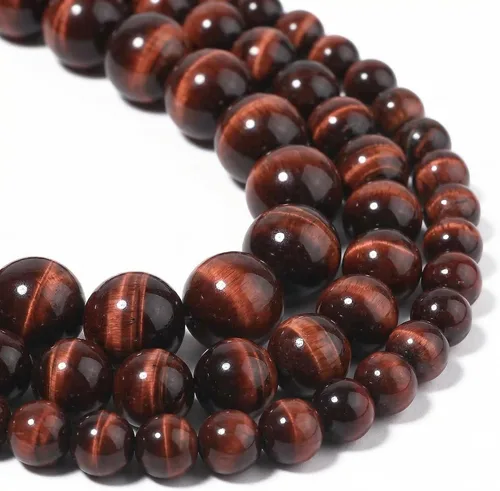 Vista 26 de 60 cuentas de piedra natural de 15⁄64 pulgadas (6 mm) con cuentas de amazonita pulidas, cuentas sueltas redondas de piedra natural con poder Piedra