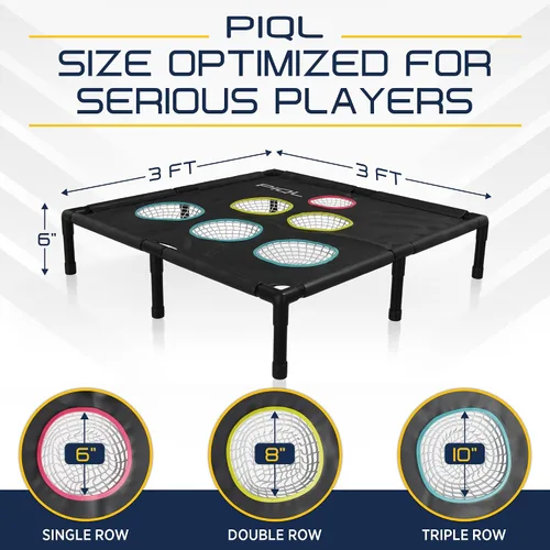 Vista 5 de Pro Pickleball Target Net – Equipo de práctica de pickle ball y juegos sociales, sistema de objetivo, práctica de almohadilla de inmersión
