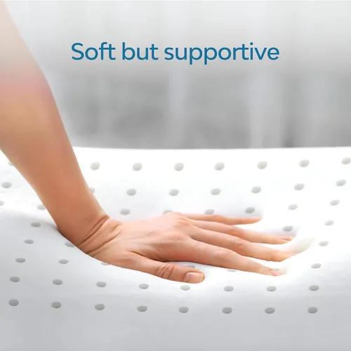 Vista 2 de Almohada de agua Mediflow de espuma viscoelástica reinventada con tecnología de base de agua: clínicamente probada para reducir el dolor de cuello