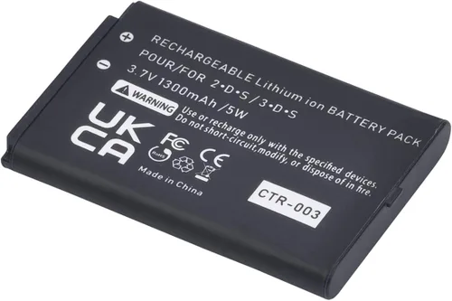 Vista 4 de PowerTrust Batería recargable CTR-003 CTR 003 compatible con batería de consola 2DS 3DS
