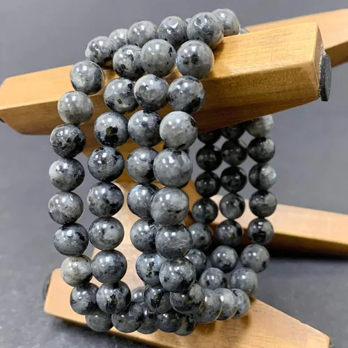 Vista 55 de Gem Avenue Handmade Round Bead Stretch Bracelet Unisex Natural Stone Beaded Jewelry for Men & Women, Elastic Wristband for Daily Wear