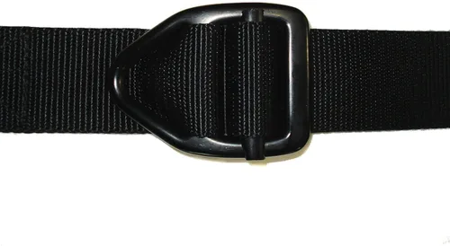 Vista 3 de La última oportunidad de Bison hombres hebilla de Gunmetal resistente cinturón de 38mm., S, Negro