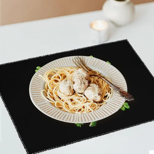 Vista 6 de St. Patrick's Day Shamrock Clover Placemats Set of 6 Resistant Table Mats Washable Place Mats for Dinner Party Table Decoration