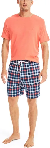 Vista 2 de Nautica Pantalones cortos de dormir a cuadros para hombre