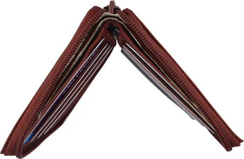 Vista 13 de Masrhal Wallet Billetera Hipster para hombre con cremallera y cremallera más