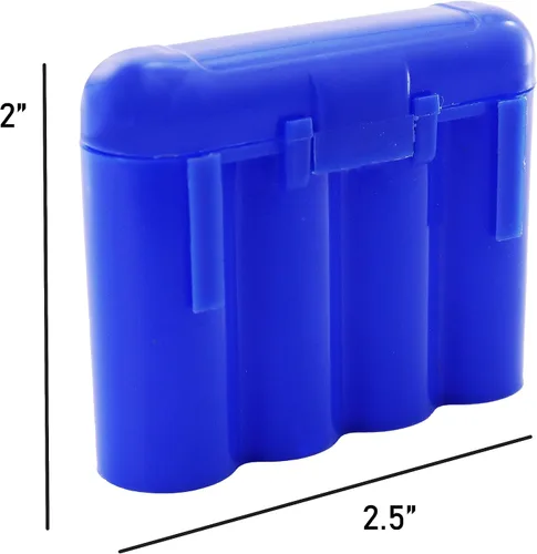 Vista 9 de 2 azul AA AAA batería batería de almacenamiento de plástico caja titular de la caja de los E.e.u.u