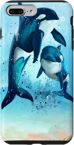 Vista 12 de iPhone 16 Orca Whales Animal Nature Case Men Women Boys Girls Orca Case