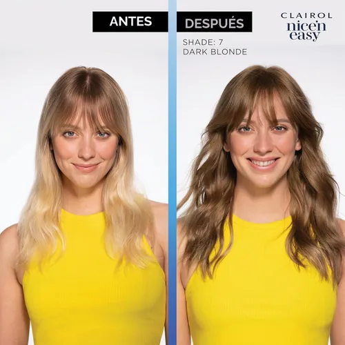 Vista 3 de Clairol Nice'n Easy 2 - Tinte permanente negro para el cabello y retoque de raíces, paquete múltiple