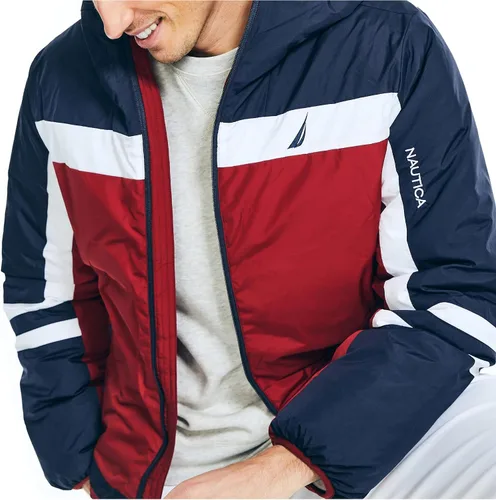 Vista 4 de Nautica Chaqueta Tempasphere Colorblock para hombre