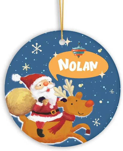 Vista 13 de Adorno de muñeco de nieve personalizado, muñeco de nieve de Papá Noel, adorno de Navidad con nombre personalizado, lindo adorno de muñeco de nieve