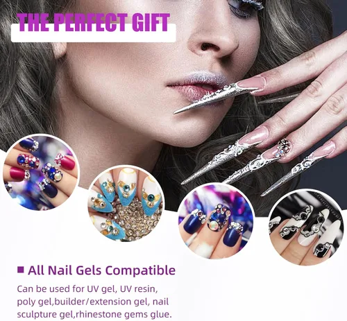 Vista 6 de LadyMisty Lámpara de uñas LED UV de 268 W, luz UV mejorada 2026 para uñas de gel con 57 cuentas, secadora de uñas con 4 ajustes de temporizador