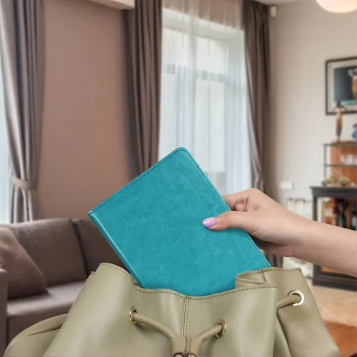 Vista 8 de CoBak Funda para Ereader – Funda de piel sintética duradera con encendido automático, ranura para tarjetas, función de correa de mano – Compatible