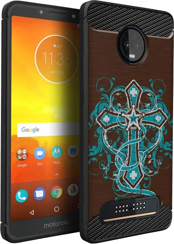 Vista 17 de CasesOnDeck Funda compatible con [Motorola Moto Z3 Play Moto Z3] Moto Z3 Design, funda delgada negra flexible y elegante protección contra golpes