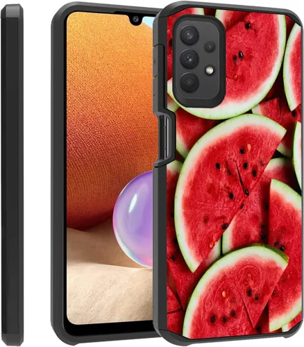 Vista 23 de Funda para teléfono Galaxy A23 5G, resistente 2 en 1 de doble capa híbrida de policarbonato duro y silicona suave a prueba de golpes, funda