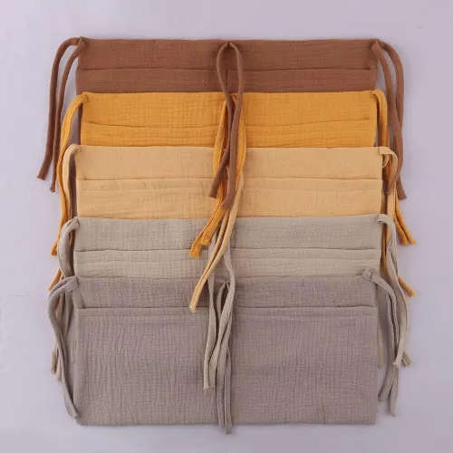 Vista 2 de Eforcase Organizador de cuna de bebé, bolsa de almacenamiento para cuna, 2 bolsillos, organizador para colgar pañales, guardería, bolsa organizadora