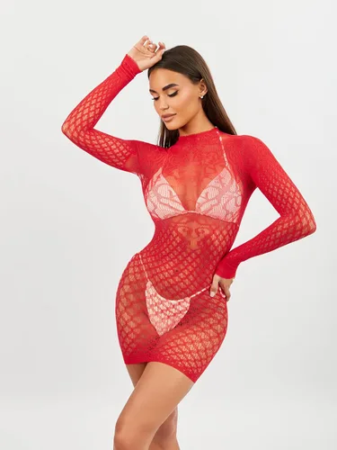 Vista 4 de Lencería sexy para mujer, tallas grandes, trajes traviesos, sexplus juego de roles Slutty (talla única)