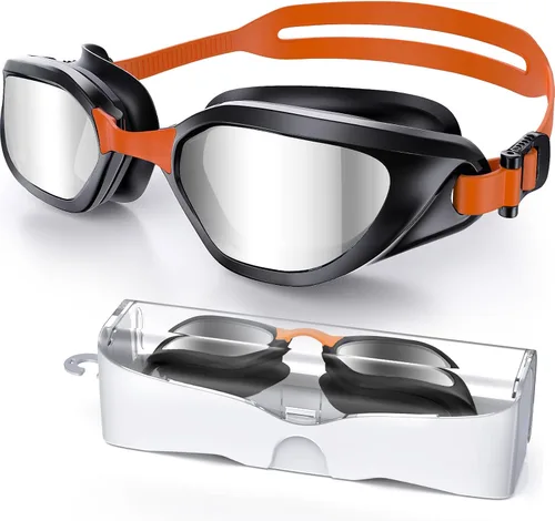 Vista 19 de Gafas de Natación, Gafas de Natación Unisex para Adultos Anti Niebla Anti UV Sin Fugas Visión Amplia para Hombres Mujeres Jóvenes