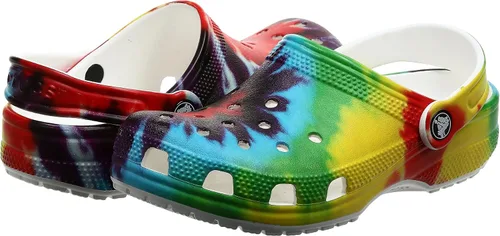 Vista 7 de Crocs - Zuecos clásicos de teñido anudado unisex para adultos