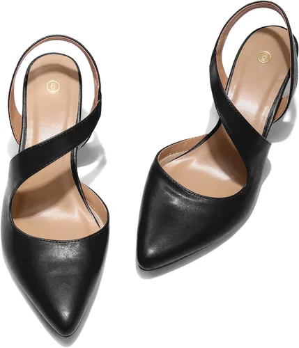 Vista 5 de mysoft Zapatos de tacón bajo para mujer con tira al tobillo de 2 pulgadas para vestido, bombas de kitten para boda y fiesta, zapatos de ancho
