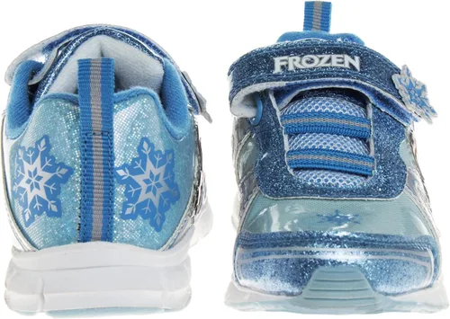 Vista 2 de Disney Zapatillas de deporte Frozen para niñas sin cordones con luz para correr bebéniña pequeña Púrpura tornasol