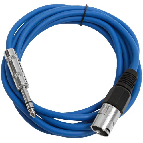 Vista 15 de Seismic Audio - SATRXL-M2 - Cable de conexión XLR verde de 2 pies macho a 1/4" TRS