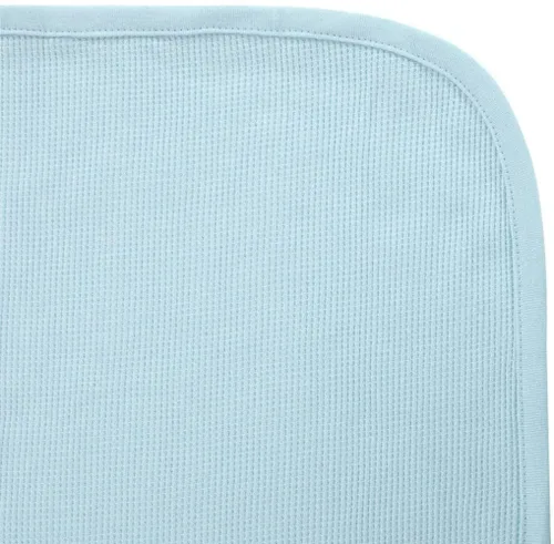 Vista 4 de American Baby Company Manta de Sarro Térmico 100% Algodón para Envolver, Suave, Transpirable y Elástica, Azul, 30 x 40 pulgadas para Niños y Niñas