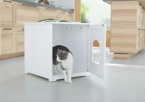 Vista 5 de zoovilla Gatito Armario de arena - Muebles de caja de arena oculta