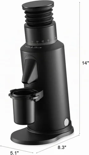 Vista 6 de beanglass T64 Molinillo de Café de Dosis Única, Molinillo Eléctrico de Espresso de Burrs Planos de 64mm (Negro)