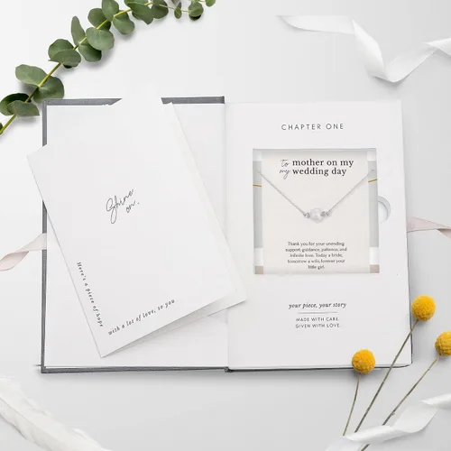 Vista 6 de HOPE LOVE SHINE Regalos para la madre del novio, regalos para madre de la novia en el día de la boda de parte de la hija o el hijo, caja de regalo