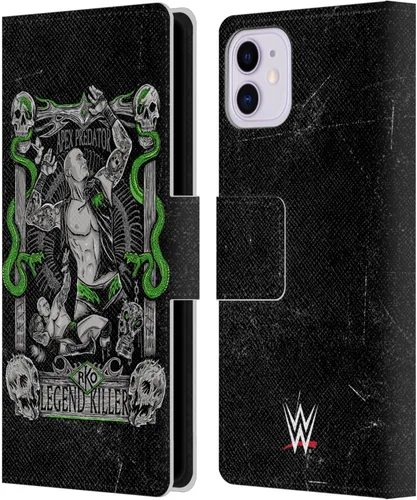 Vista 7 de Head Case Designs Officially Licensed WWE in My Veins Randy Orton Leather Wallet Case Compatible with Apple iPhone 11