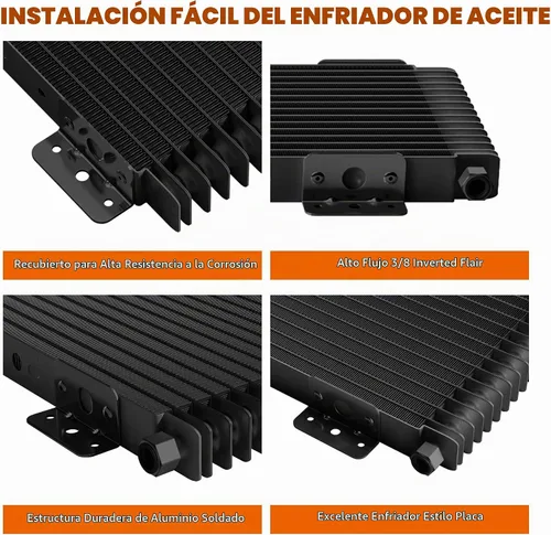 Vista 5 de LPD47391 Enfriador de aceite de transmisión de baja presión de 40k compatible con Tru Cool Heavy Duty 40,000 GVW Max Trans Cooler con hardware
