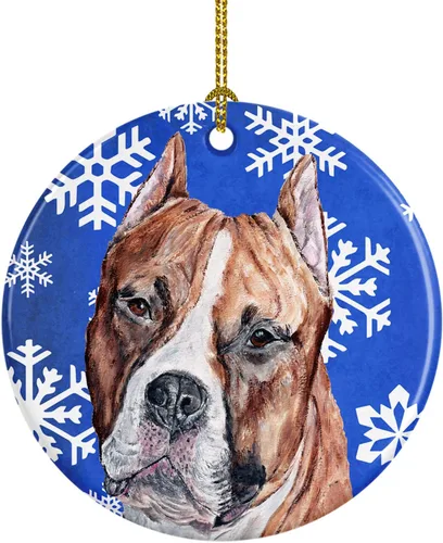 Vista 366 de Caroline's Treasures Cavalier Spaniel - Adorno de cerámica para colgar en el árbol de Navidad, para el hogar, Navidad, fiestas, regalo, 3 pulgadas