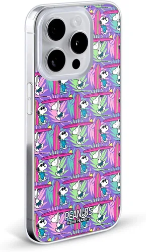 Vista 118 de Head Case Designs Peanuts Tropical Surf Snoopy Aloha Disco Gel Funda con licencia oficial [protección de grado militar] compatible con Apple iPhone