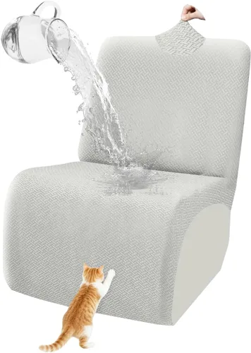 Vista 77 de ALIECOM Fundas 100% impermeables para sofá seccional reclinable, forma de L, elásticas, para esquina, funda para sofá seccional reclinable, lavable