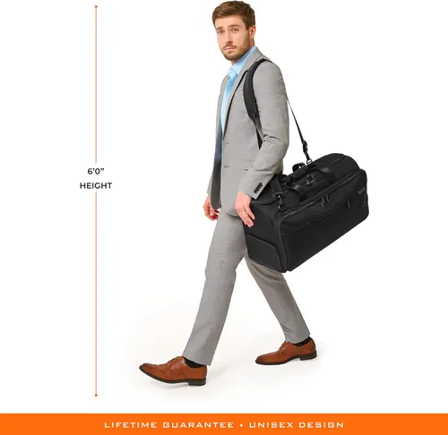 Vista 20 de Briggs & Riley, Negro, bolsa de lona para ropa de 22 pulgadas, Negro -, Bolsa de lona para ropa