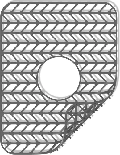 Vista 8 de GUUKIN Protectores de fregadero para fregadero de cocina, 12.25" x 11.5" rejilla plegable antideslizante de silicona para el fondo de fregaderos