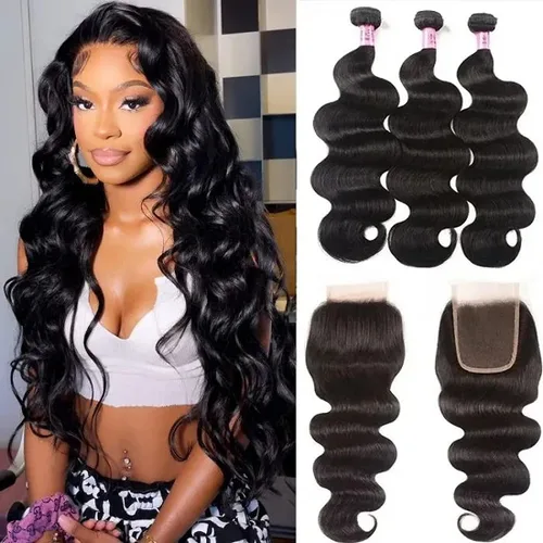 Vista 27 de UNICE - 3 extensiones de cabello humano ondulado marrón castaño ombre, brasileño, remy, 8, 10, 10 pulgadas, extensiones de cabello humano ondulado